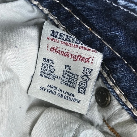 Mek Denim Blue Slim Fit Bootcut Jeans - Picture 11 of 12